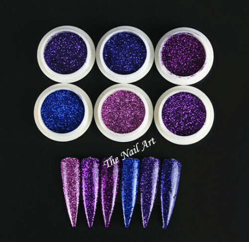 6pcs Fine Glitter