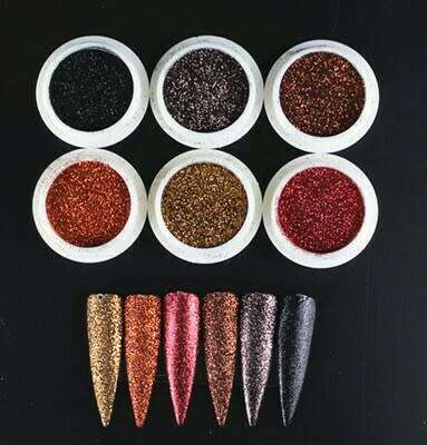 6pcs Fine Glitter