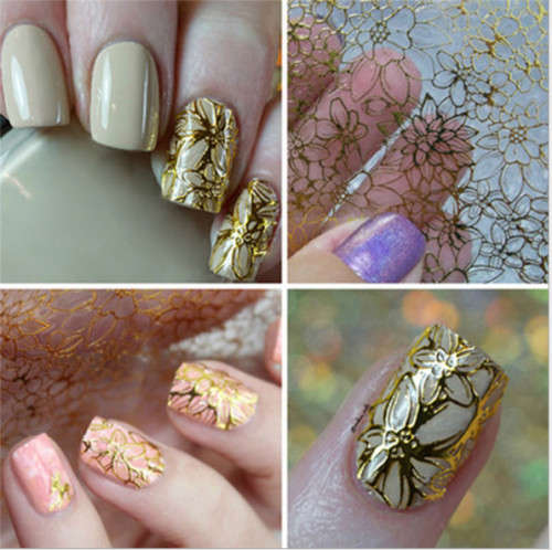 Hot stamping sticker 8pcs/Set ( Different Ones) MESSAGE COLOR