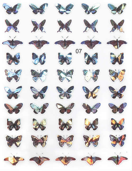 Laser Butterfly Sticker - MESSAGE STICKER NUMBER