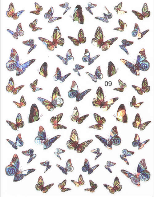 Laser Butterfly Sticker - MESSAGE STICKER NUMBER