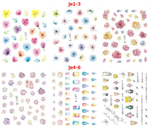 JE mix water sticker 48pcs