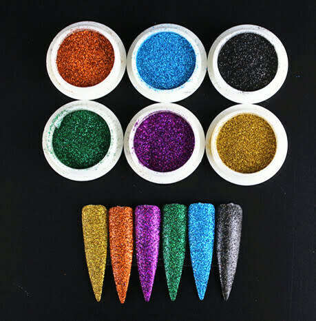 6pcs Fine Glitter