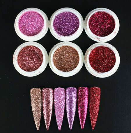 6pcs Fine Glitter
