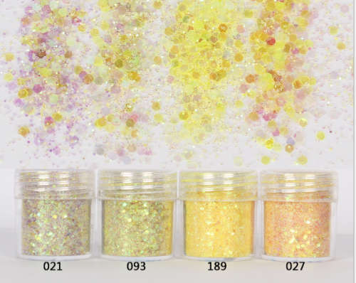 CLEARENCE SALES 10g Glitter Mix Color 5pcs ( Different Ones )