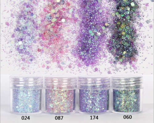 CLEARENCE SALES 10g Glitter Mix Color 5pcs ( Different Ones )