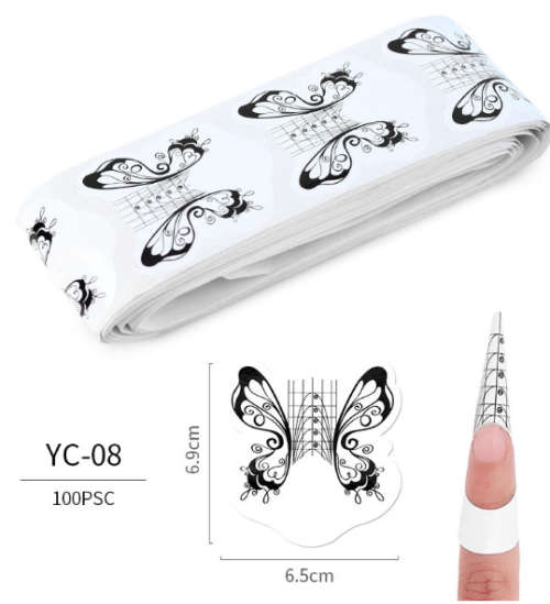 Butterfly Extension Form 100pcs -YC-08/ YC-09- MESSAGE NUMBER