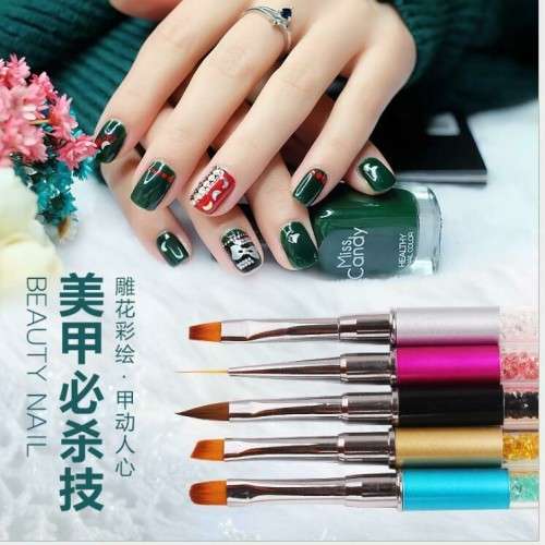 5pcs Different Diamond Manicure Brush Set