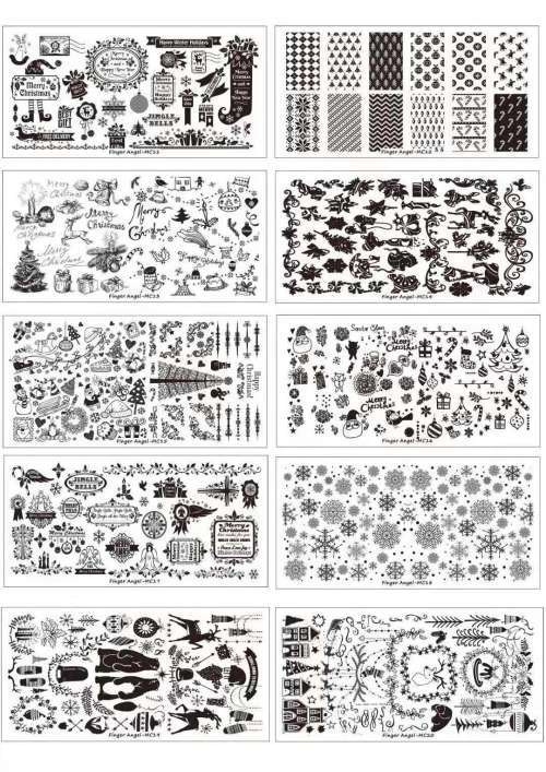 Nail Stamping Metal Plate - MC message plate number