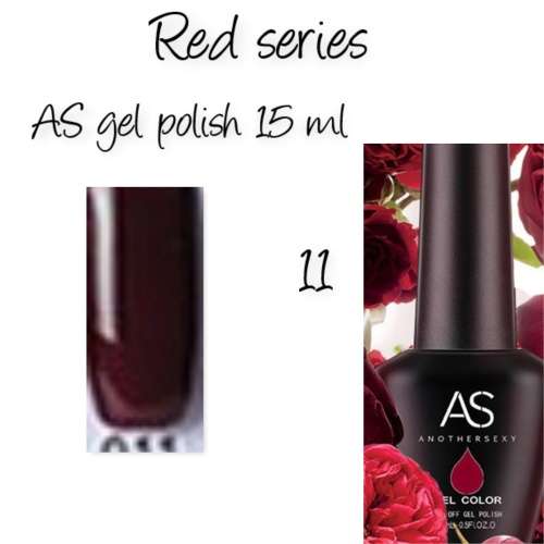 AS uv/led gel nail polish 15ml - Red series - no 11