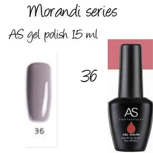 AS uv/led gel nail polish 15ml - Morandi series - no 36