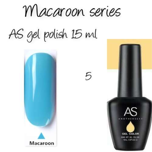 AS uv/led gel nail polish 15ml -  Macaroon   series - no 5