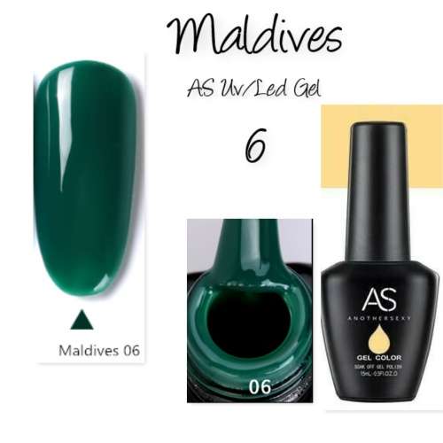 AS uv/led gel nail polish 15ml -  Maldives series - no 6