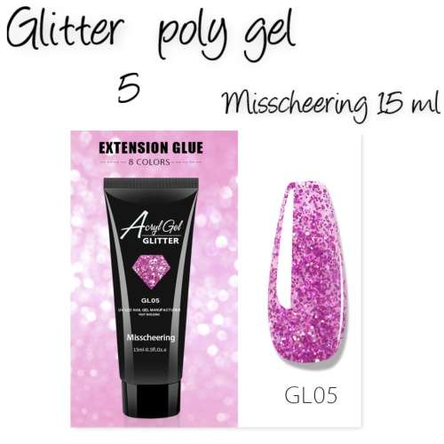 15 ML glitter   polygel -GL05