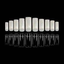 100 PCS HALFMOON TIPS - NATURAL