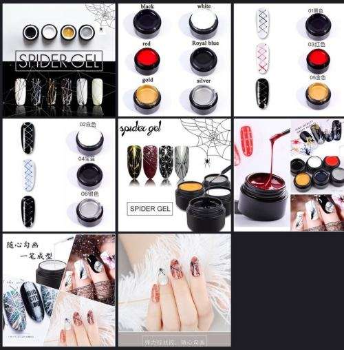 Spider Gel 8ml message color