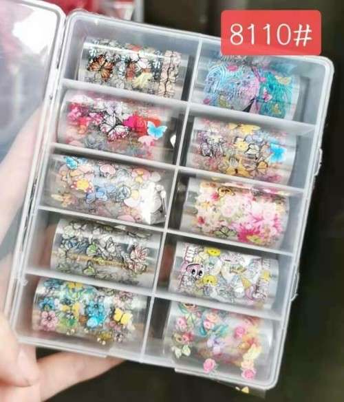 Butterfly Foil Paper 10pcs - 8110