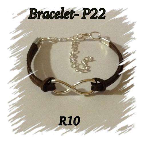 INFINITY BRACELET - WITH INFINITY ANTIQUE SILVER - BROWN