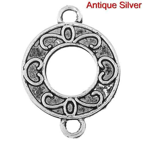 ANTIQUE-SILVER-ROUND-CONNECTOR-15X15MM