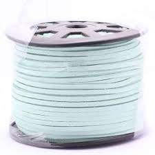 3X1.4MM - +_ 4M  BABY BLUE SUEDE-SOLD PER ROLL
