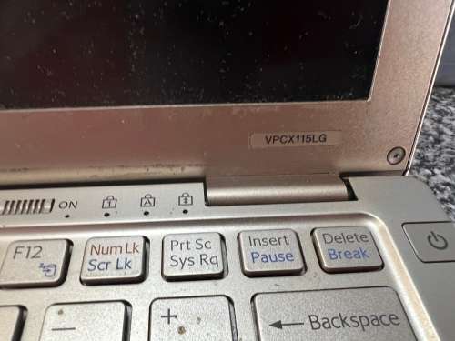 Sony laptop  pls read