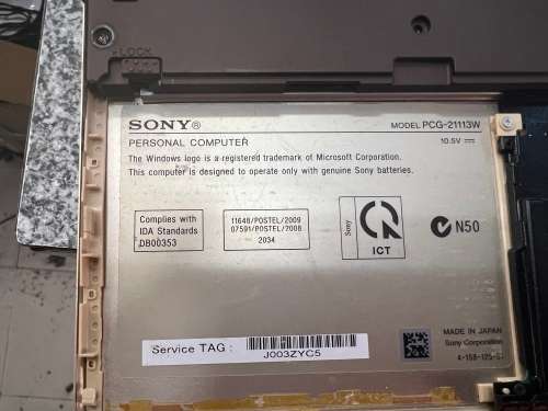 Sony laptop  pls read