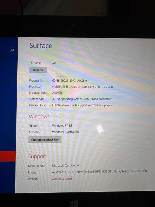 Windows surface RT