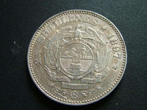 *** SCARCE *** 1897 ZAR 2 1/2 SHILLINGS *** START @ ONLY R1