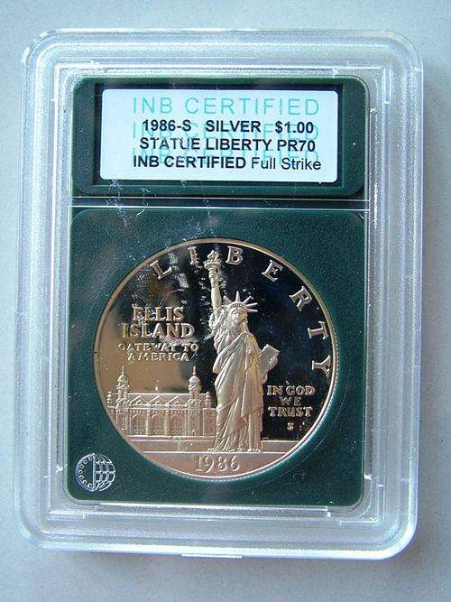 1986 AMERICAN SILVER LIBERTY SOLID SILVER 1 DOLLAR COIN  - START @ ONLY R1