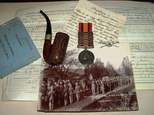 *** ULTRA RARE *** 1899 -1902 BOER WAR QUEENS SOUTH AFRICA MEDAL PLUS EXTRAS *** START @ R1