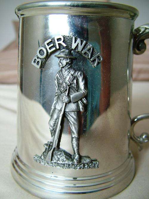 *** RARE *** 1899 - 1902 ANGLO BOER WAR PEWTER TANKARD *** START @ ONLY R1