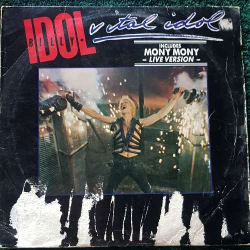 BIlly Idol - Vital Idol LP Vinyl KVL 5011  1987 Cover Good Media VG+