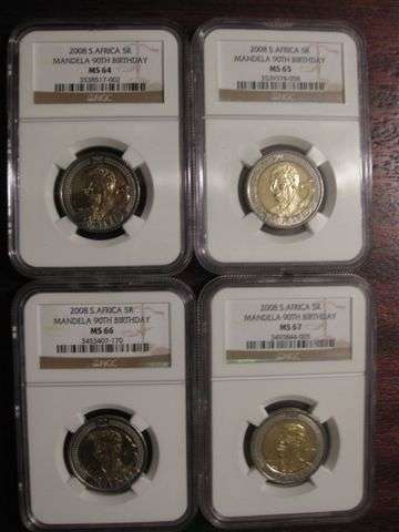 Mandela 2008 Birthday R5 MS64-MS67