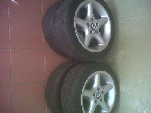 BMW TI MAGS AND TIREs SET
