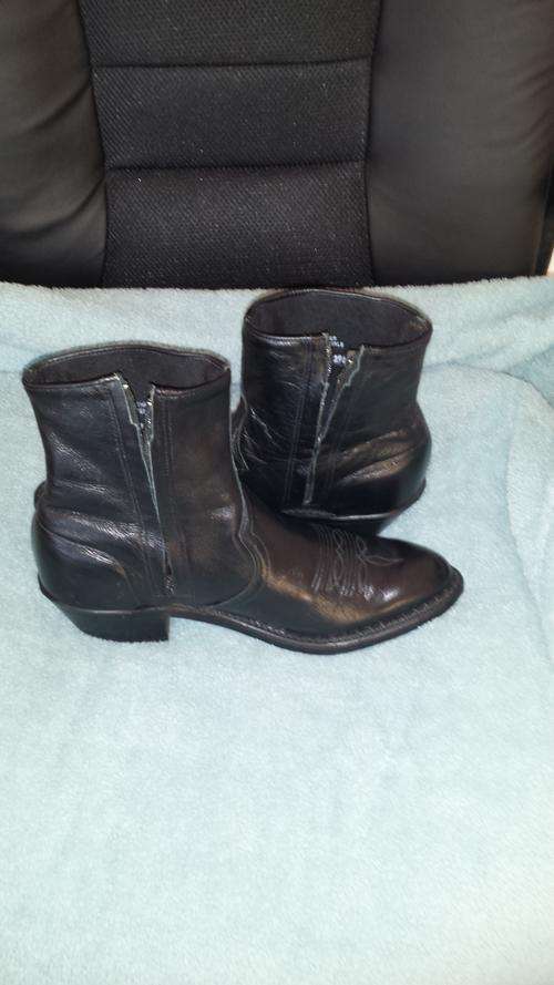 Sage real leather cowboy Boots