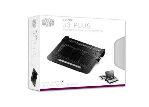 CoolerMaster Notepal U3 Plus Black Universal Notebook Cooling Stand