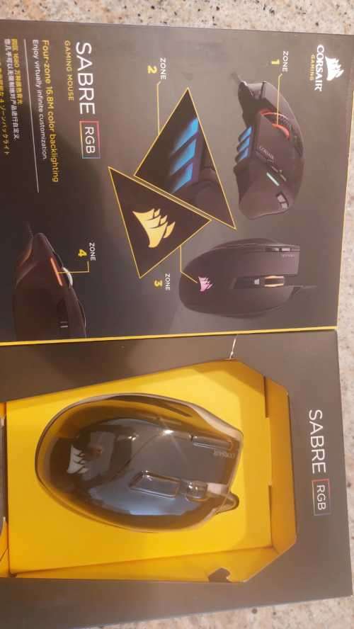 CORSAIR AP SABRE RGB OPTICAL BLACK GAMING MOUSE