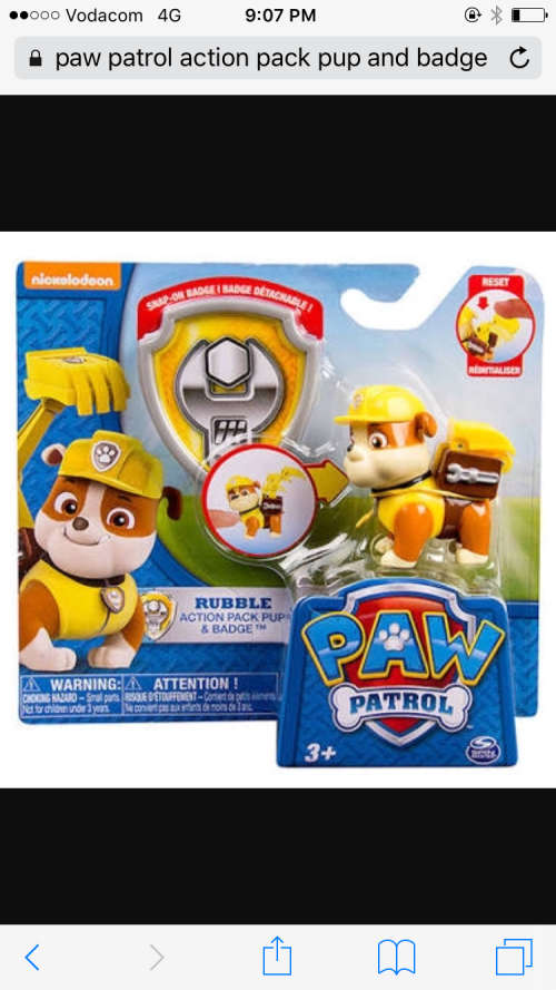 Paw Paw Paw Patrol Action Figures with Badge Paw Patrol