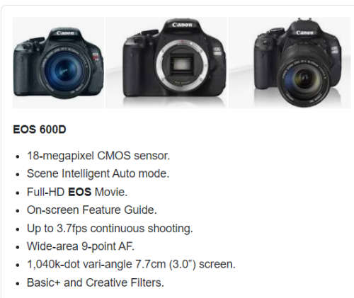 canon 600d body (please read)