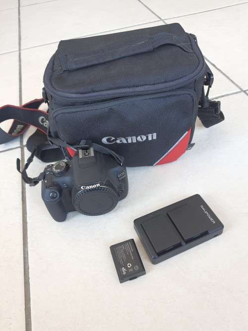 Canon 1200D body + accessories(as good as new)