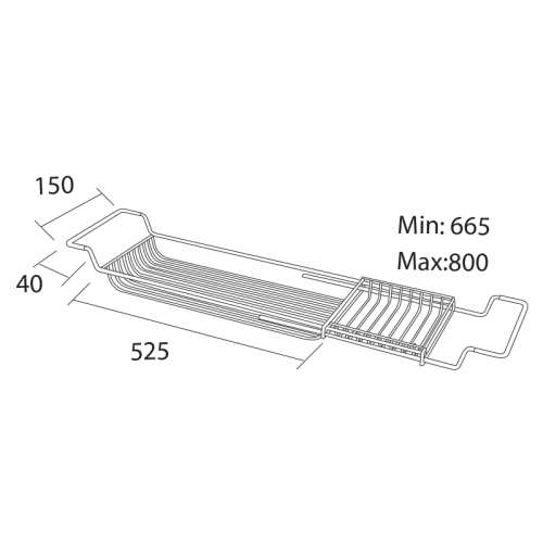 Bath Caddy Stainless Steel