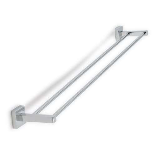 Munich Double Towel Rail 770mm Chrome Plated