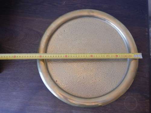 STUNNING ! 41cm Hammered Brass Tray