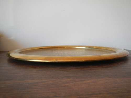 STUNNING ! 41cm Hammered Brass Tray