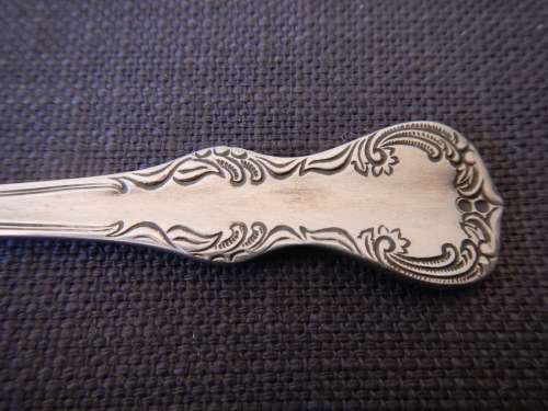 4x Vintage Gero made Zilmeta marked Soda Spoons with great design.