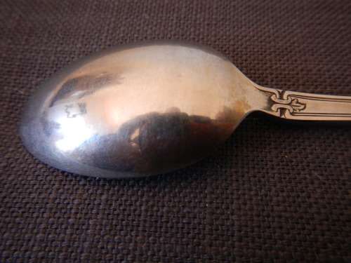 4x Vintage Gero made Zilmeta marked Soda Spoons with great design.