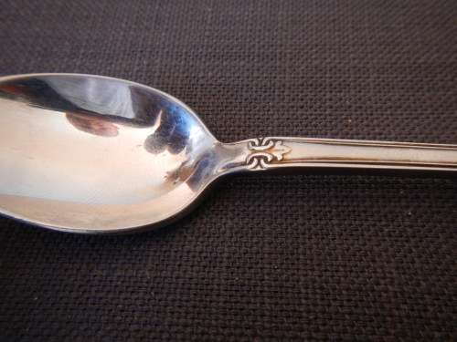 4x Vintage Gero made Zilmeta marked Soda Spoons with great design.