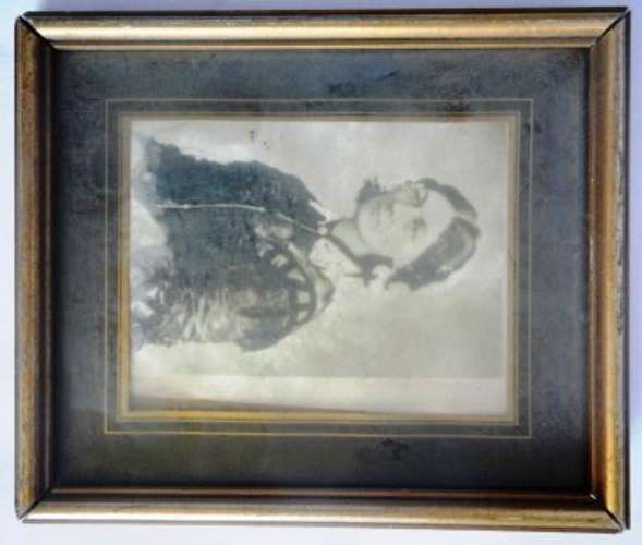 Vintage Frame with Old Photo of Woman