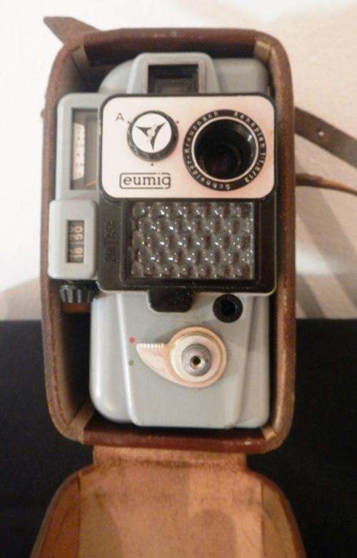 Vintage Eumig Servomatic Cine Camera in Leather Casing
