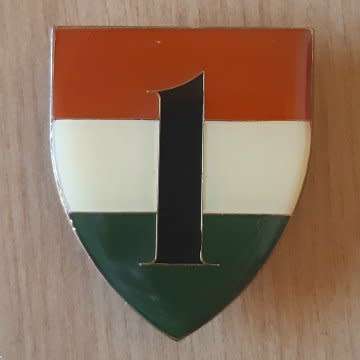 1 Battalion Defence Force Metal Shoulder Flash - Three Pins